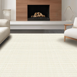 Ultra Soft Area Rug, Non Slip, Stain Resistant, Washable Area Rugs for Living Room, Bedroom, Stylish Light Beige Checkered Texture(Beige)