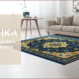 Ultra Soft Area Rug, Non Slip, Stain Resistant, Washable Area Rugs for Living Room, Bedroom, Soft Velvet Islamic Prayer Meditation(Blue)