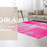Ultra Soft Area Rug, Non Slip, Stain Resistant, Washable Area Rugs for Living Room, Bedroom, Luxurious Abstract Animal Motif(Pink)