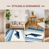 Chic Nautical Whale Aesthetic(Blue)