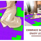 Ultra Soft Area Rug, Non Slip, Stain Resistant, Washable Area Rugs for Living Room, Bedroom, Interactive Playful Geometric Layout(Purple)