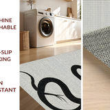 Elegant Monochrome Snake Aesthetic(Black)