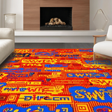 Chic Modern Textual Ornamentation(Red)