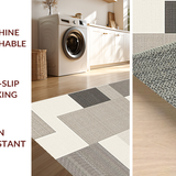 Ultra Soft Area Rug, Non Slip, Stain Resistant, Washable Area Rugs for Living Room, Bedroom, Serene Creamy Shag Layered Feel(Beige)