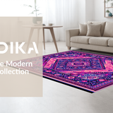 Chic Round Geometric Composition(Purple)