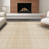 Ultra Soft Area Rug, Non Slip, Stain Resistant, Washable Area Rugs for Living Room, Bedroom, Cozy Neutral Braided Aesthetic(Beige)