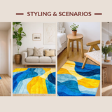 Stylish Dynamic Color Block Style(Blue)
