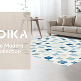 Ultra Soft Area Rug, Non Slip, Stain Resistant, Washable Area Rugs for Living Room, Bedroom, Blue Ribbon Rug:  Playful Decorative Bowknot Area Rug(Blue)