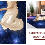 Ultra Soft Area Rug, Non Slip, Stain Resistant, Washable Area Rugs for Living Room, Bedroom, Ethereal Skyward Color Symphony(Blue)
