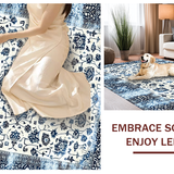 Chic Color Blocked Floral Motif(White)