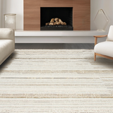 Ultra Soft Area Rug, Non Slip, Stain Resistant, Washable Area Rugs for Living Room, Bedroom, Timeless Warm Beige Aesthetic(Beige)