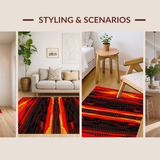 Eye Catching Abstract Volcanic Motif(Red)