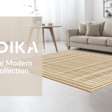 Cozy Striped Symmetrical Arrangement(Beige)