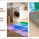 Ultra Soft Area Rug, Non Slip, Stain Resistant, Washable Area Rugs for Living Room, Bedroom, Rainbow Pink Purple Nursery Plush Playroom Carpet(Pink)