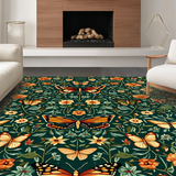 Dynamic Colorful Butterfly Tapestry(Green)