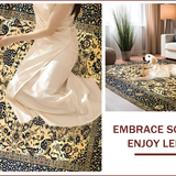 Ultra Soft Area Rug, Non Slip, Stain Resistant, Washable Area Rugs for Living Room, Bedroom, Rich Earthy Tones with Opulence(Beige)