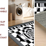 Dynamic Monochrome Vortex Aesthetic(Black)