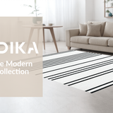 Minimalist Chic Featuring Contrasting Linear Stripes(White)
