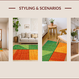 Ultra Soft Area Rug, Non Slip, Stain Resistant, Washable Area Rugs for Living Room, Bedroom, Modern Geometric Spiral Living Room Non-Slip Rug(Green)