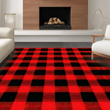 Festive Red and Black Geometric Style(Red)