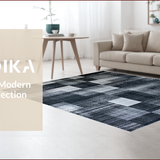 Chic Distressed Diamond Motif(Gray)