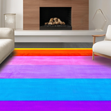 Ultra Soft Area Rug, Non Slip, Stain Resistant, Washable Area Rugs for Living Room, Bedroom, Eclectic Bright Color Fusion(Yellow)