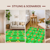 Whimsical Green Botanical Charm(Green)