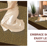 Ultra Soft Area Rug, Non Slip, Stain Resistant, Washable Area Rugs for Living Room, Bedroom, Elegant Soft Texture Design(Brown)