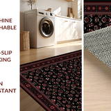 Elegant Dark Floral Tapestry Style(Black)