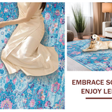 Lively Retro Botanical Composition(Blue)