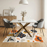 Halloween Kids Cartoon Cat Ghost Area Rug