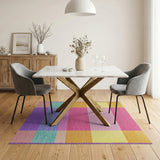 Vibrant Patchwork Multi-Color Area Rug