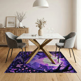 Purple Enchanted Forest Butterfly Path Rug