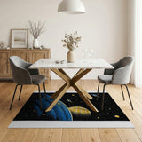 Cosmic Galaxy Planets Area Rug