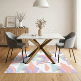 Rainbow Clouds Kids Washable Area Rug