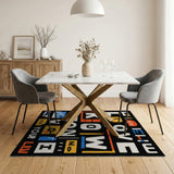 Live Love Know Yourself Bold Typographic Area Rug