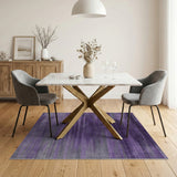 Purple Abstract Streak Area Rug