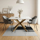 Bold Black White Geometric No. 3 Area Rug