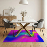 Psychedelic Rainbow Swirl Area Rug