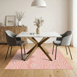 Pink Southwestern Geometric Southwestern Area Rug