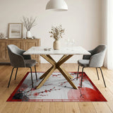 Cherry Blossom Red Sun Area Rug