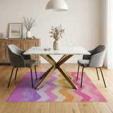 Vibrant Chevron Multi-Color Area Rug