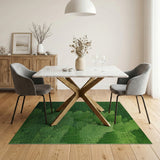 Lush Pine Needle Textured Green Area Rug