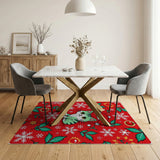 Festive Santa Cat Area Rug