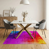 Multi-color and Patterns Vibrant Rainbow Abstract Area Rug