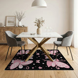 Whimsical Pink Fairy Kids Area Rug