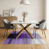 Purple Geometric Line Abstract Area Rug