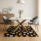 Halloween Jack-o-Lanterns Ghosts Area Rug