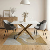 Abstract Beige Neutral Area Rug