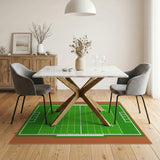 Football Field Area Rug